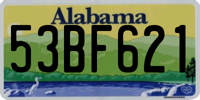 AL license plate 53BF621