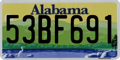 AL license plate 53BF691