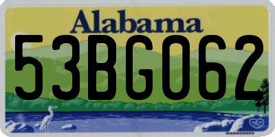 AL license plate 53BG062