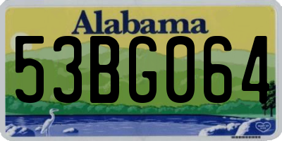 AL license plate 53BG064