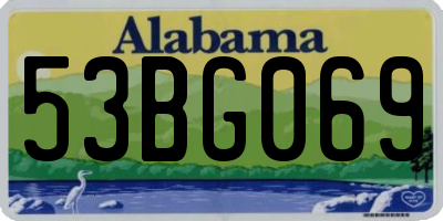 AL license plate 53BG069