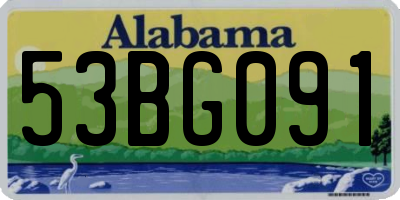 AL license plate 53BG091