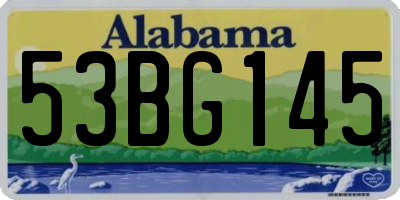 AL license plate 53BG145