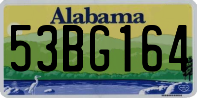 AL license plate 53BG164