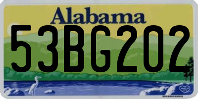 AL license plate 53BG202