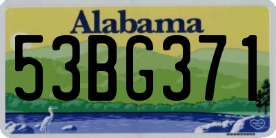 AL license plate 53BG371