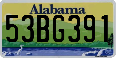 AL license plate 53BG391