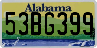 AL license plate 53BG399