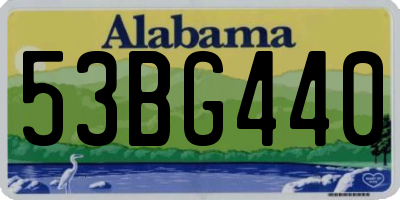 AL license plate 53BG440