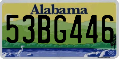 AL license plate 53BG446