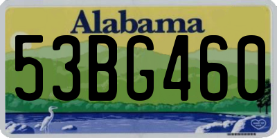AL license plate 53BG460