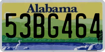 AL license plate 53BG464