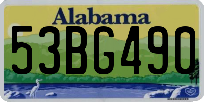 AL license plate 53BG490