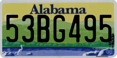 AL license plate 53BG495