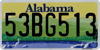 AL license plate 53BG513