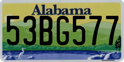 AL license plate 53BG577
