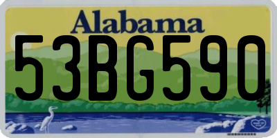 AL license plate 53BG590