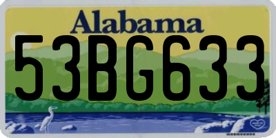 AL license plate 53BG633
