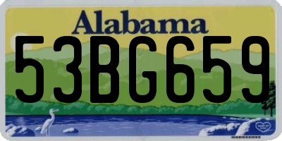 AL license plate 53BG659