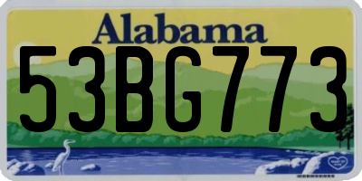 AL license plate 53BG773