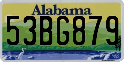 AL license plate 53BG879