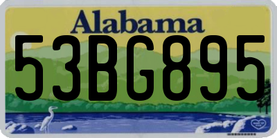AL license plate 53BG895