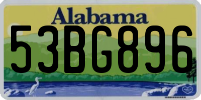 AL license plate 53BG896