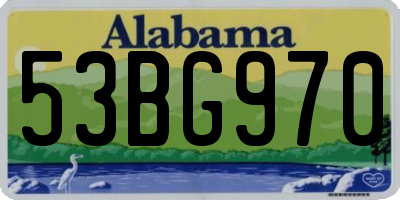 AL license plate 53BG970