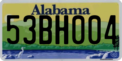 AL license plate 53BH004