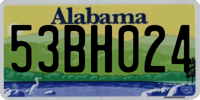 AL license plate 53BH024