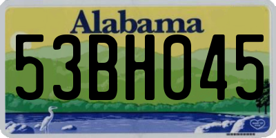 AL license plate 53BH045