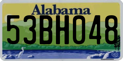 AL license plate 53BH048