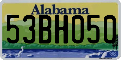 AL license plate 53BH050