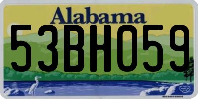 AL license plate 53BH059