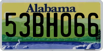 AL license plate 53BH066