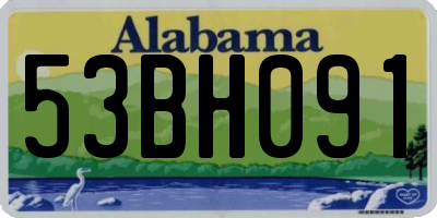 AL license plate 53BH091