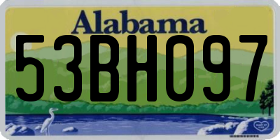 AL license plate 53BH097