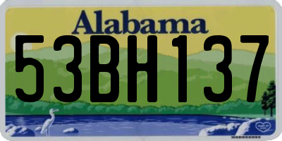 AL license plate 53BH137