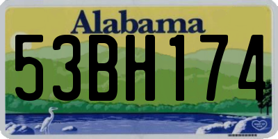 AL license plate 53BH174