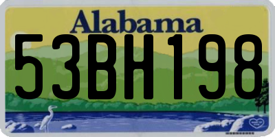 AL license plate 53BH198