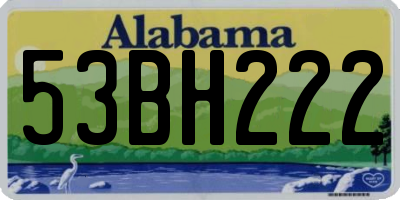 AL license plate 53BH222