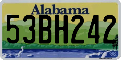 AL license plate 53BH242