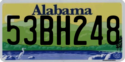 AL license plate 53BH248