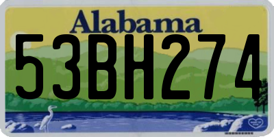 AL license plate 53BH274