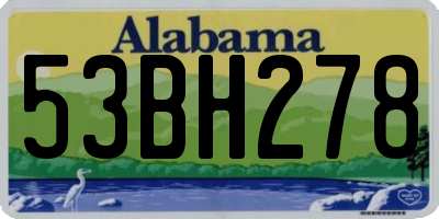 AL license plate 53BH278