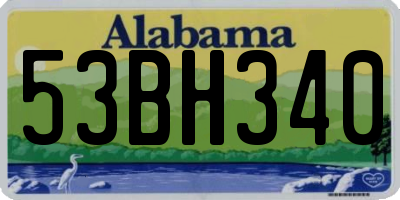 AL license plate 53BH340