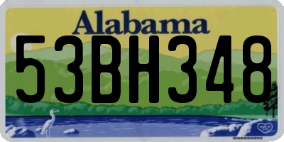 AL license plate 53BH348