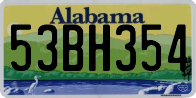AL license plate 53BH354