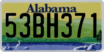AL license plate 53BH371