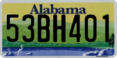 AL license plate 53BH401